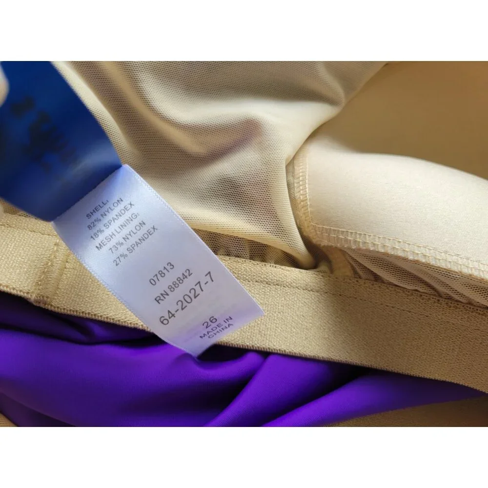 Swimsuits for All Womens Swimsuit 26 Plus Top Only Purple Bra PUR51E